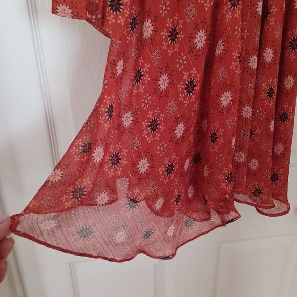 Misa Los Angeles Veruka Red Floral Mini Dress S - Picture 15 of 16